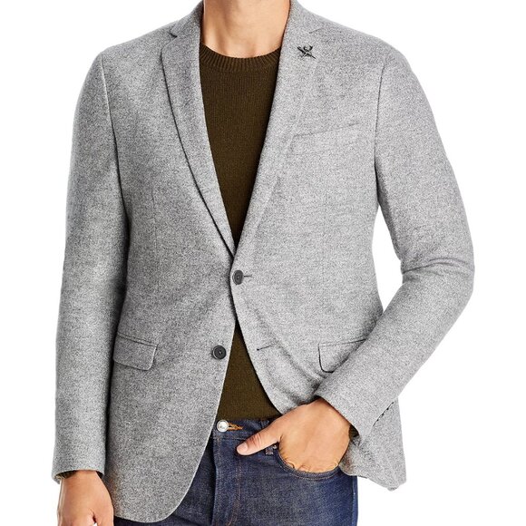 John Varvatos Star USA Varick Slim Fit Sport Coat in Light Grey Size 38S - Picture 1 of 4